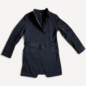 Vintage Jil Sander for Uniqlo +J Black Trench Rain Coat - Size L